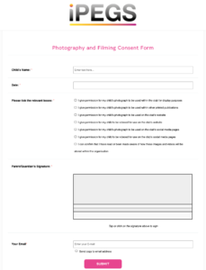 Photography and Filming Consent Form (Adult) Template