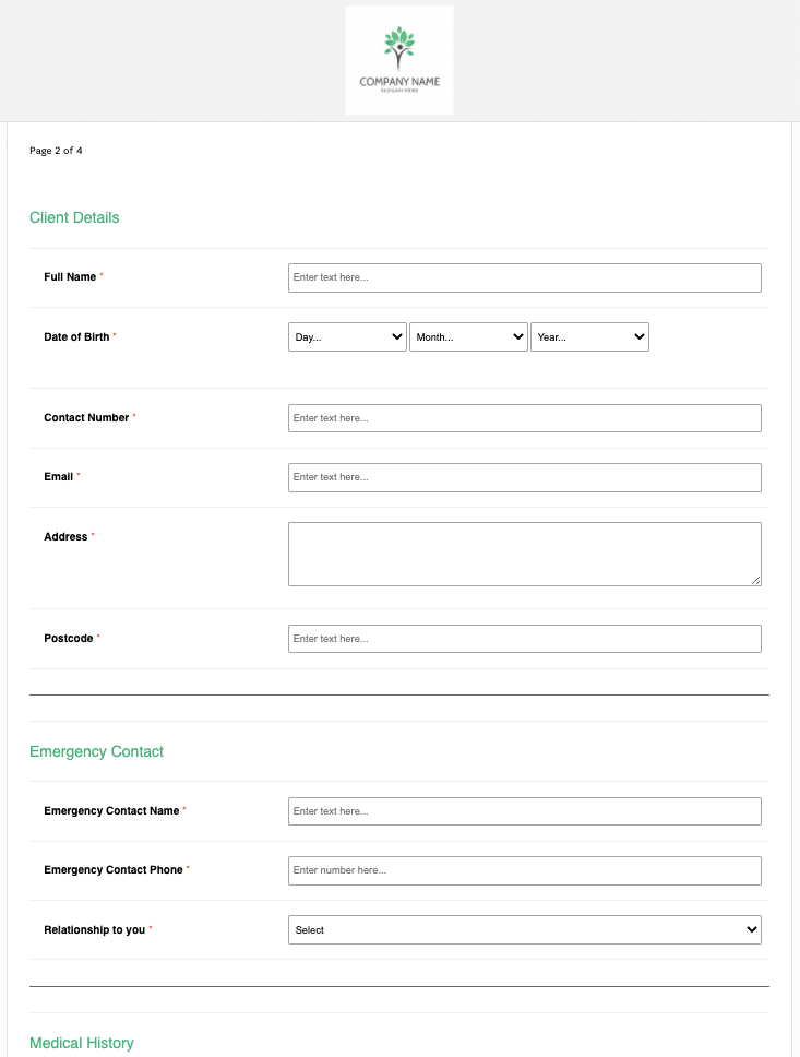 Counselling Consultation Form Template